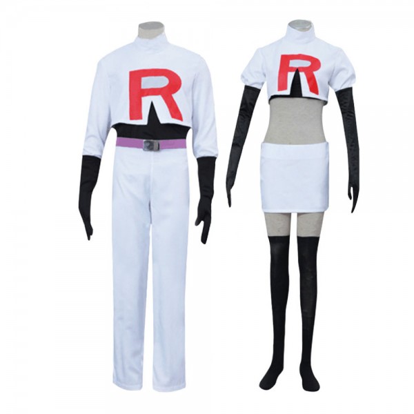 Adult Rocket Team Costume Jessie and James Couple Outfit