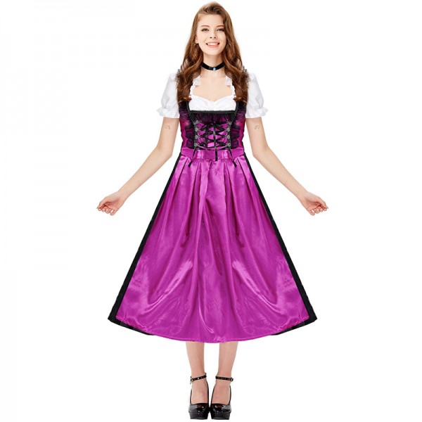 Adult Purple Oktoberfest Costume For Women