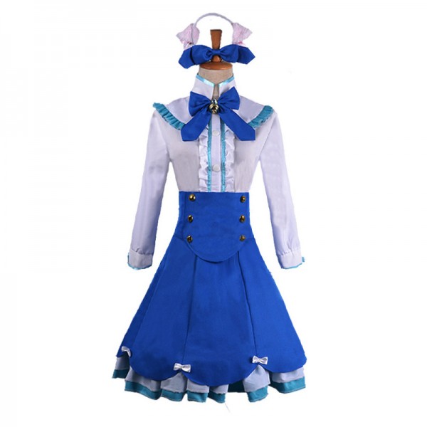 Anime Vanilla Cosplay Dress Suit Nekopara Maid Outfits 