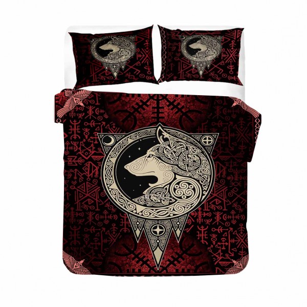 3D Style Vikings Comforter Set