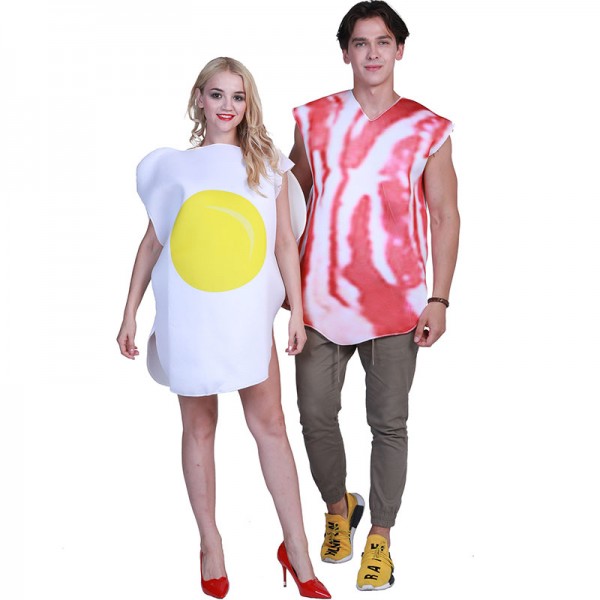 Adult Couples Halloween Cosplay Suit Food Costume