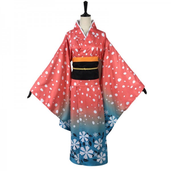 Anime Demon Slayer Cosplay Suit Female Kimono Costume