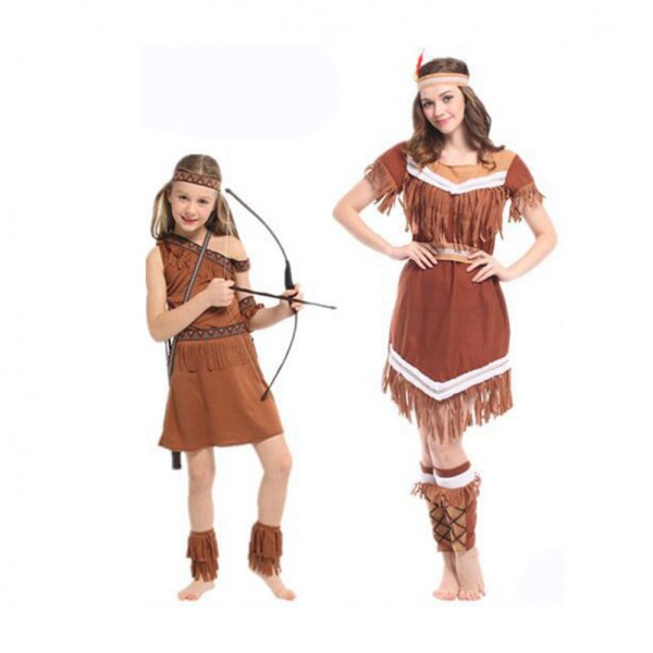 Family Halloween Costumes Indians Outfit