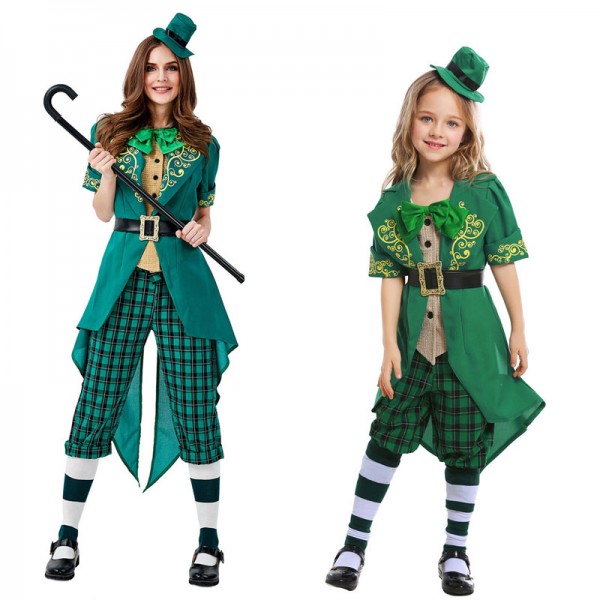 Halloween Adult Kids Elf Cosplay Outfit Family Costume