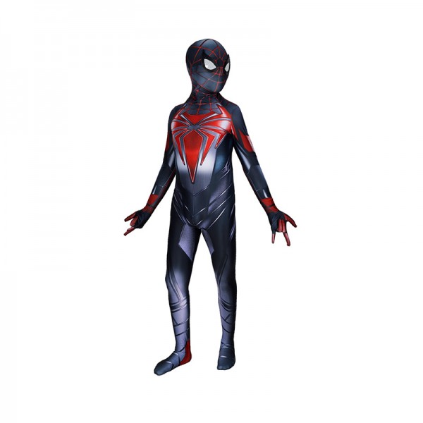 Kids PS5 Spiderman Costume Miles Morales Advanced Tech Suit