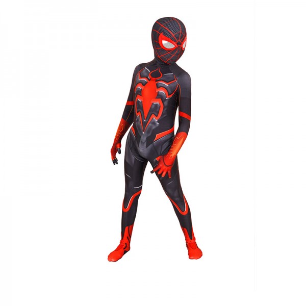 PS5 Spiderman Costume Strike Suit Halloween Cosplay Jumpsuit For Kids
