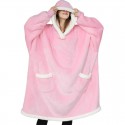 Cute Pink Hooded Wearable Blanket