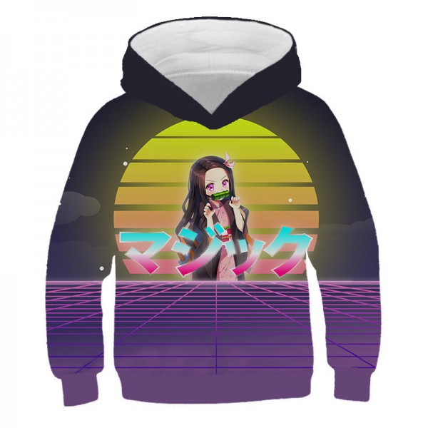 demon slayer 3D printing adult Kamado Nezuko hoodie sweater sweatshirt
