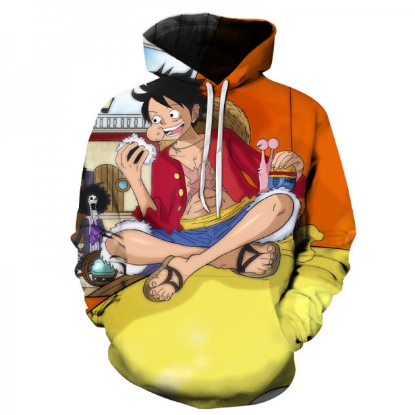 Hot New One Piece 3D Printing Adult Unisex Yellow Hoodie Sweater 
