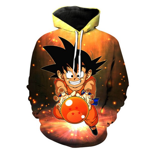 2020 new Dragon Ball 3D printing adult Goku hoodie sweater sweatshirt