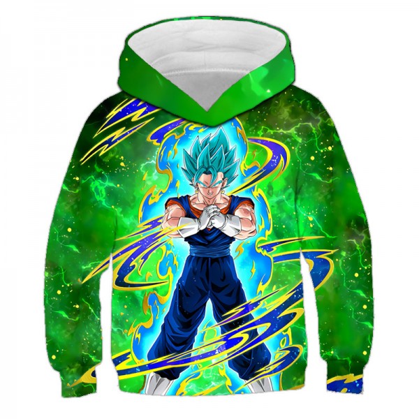 Dragon Ball Z 3D printing style Goku green hoodie sweater sweatshirt