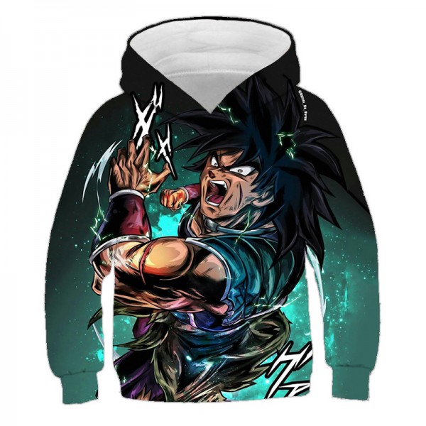 Dragon Ball Z 3D printing Goku Kakarotto green hoodie sweater sweatshirt