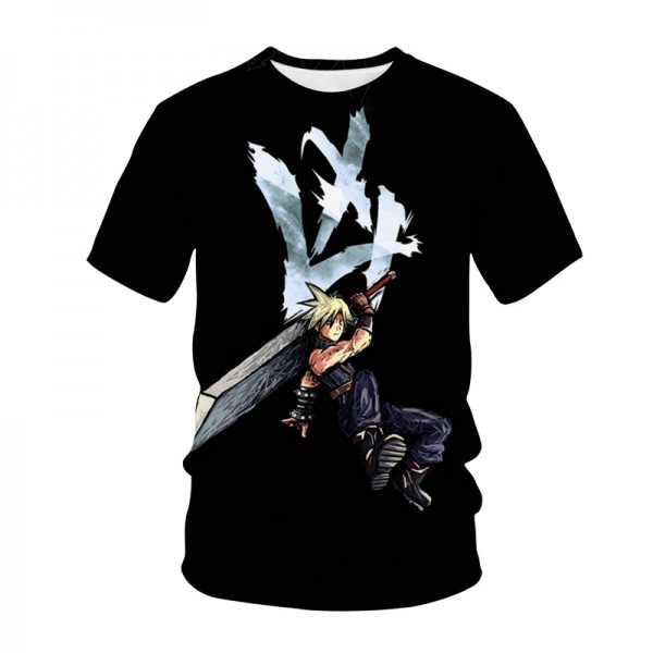 Final Fantasy VII FF7 Unisex Black Shirt Clothing Merch
