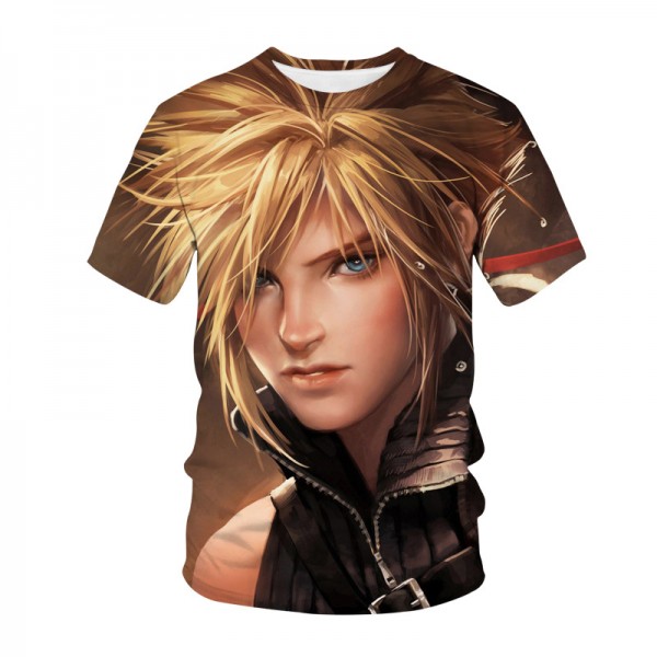 Final Fantasy VII FF7 Unisex Cloud Strife Shirt Clothing Merch