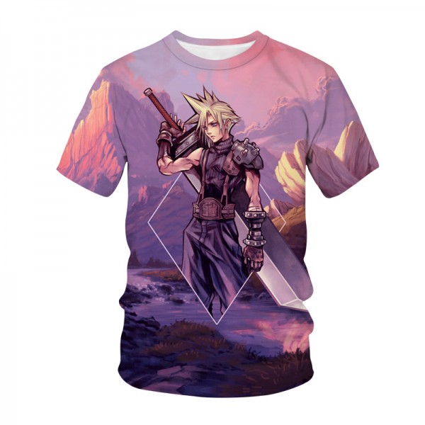 Final Fantasy VII Unisex Cloud Strife Shirt Clothing Merch