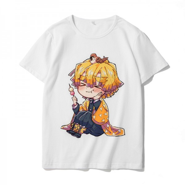 Anime Demon Slayer Adult Unisex Zenitsu Shirt T-Shirt Clothing Merch