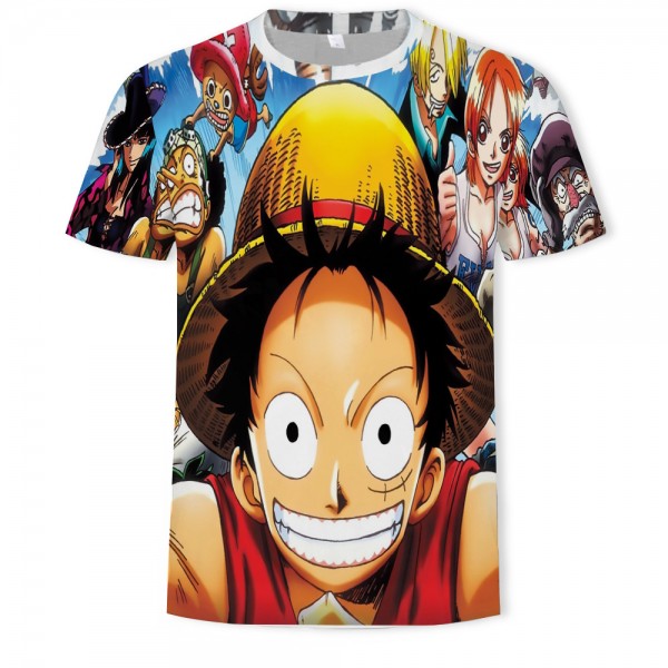 Anime ONE PIECE Adult Unisex Luffy Shirt T-Shirt 