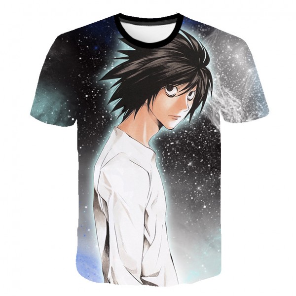 Death Note Adults Shirt L Lawliet T-Shirt Merch