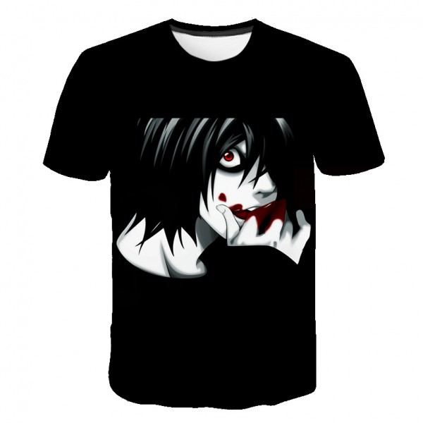 Anime Death Note Adults Unisex Black Shirt T-Shirt Merch