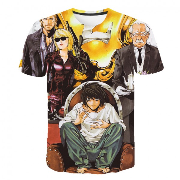 Anime Death Note Unisex L Lawliet Shirt T-Shirt Merch