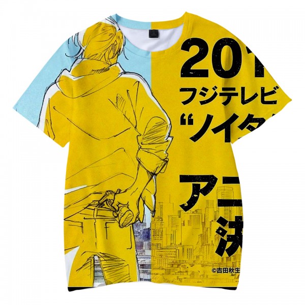 Hot BANANA FISH Adults Unisex Yellow Shirt T-Shirt 