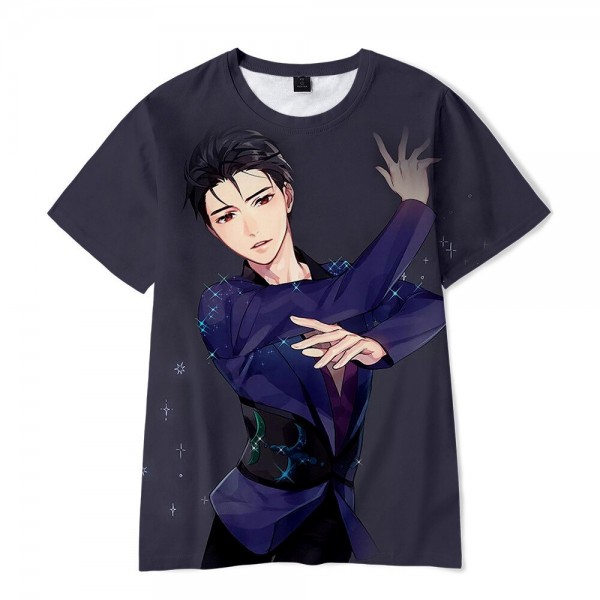Yuri On Ice Adults Unisex Black Shirt T-Shirt Merch