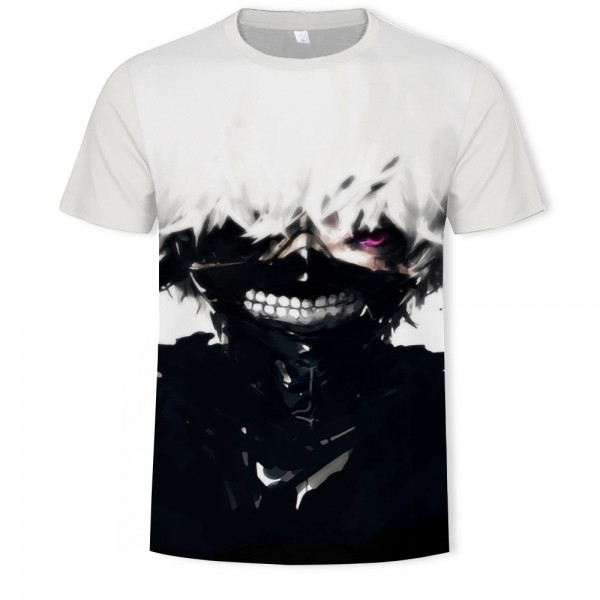 Tokyo Ghoul Kaneki Black White Shirt T-Shirt 