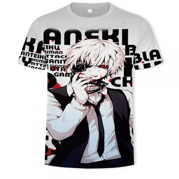 Anime Tokyo Ghoul Kaneki Adults Shirt T-Shirt 