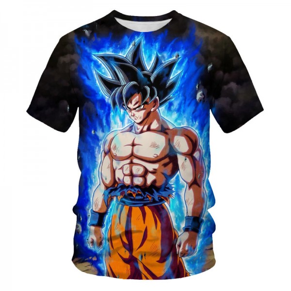 Adult Dragon Ball Z Black Blue Shirt T-Shirt 
