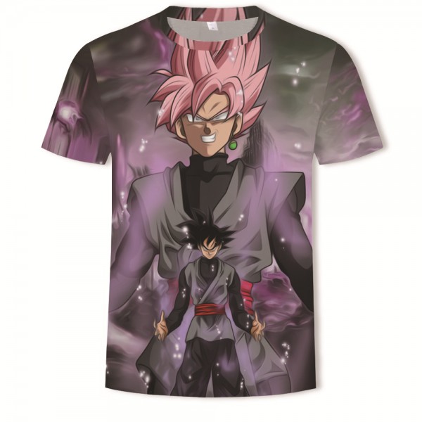 Adult Dragon Ball Z Gray Pink Shirt T-Shirt 