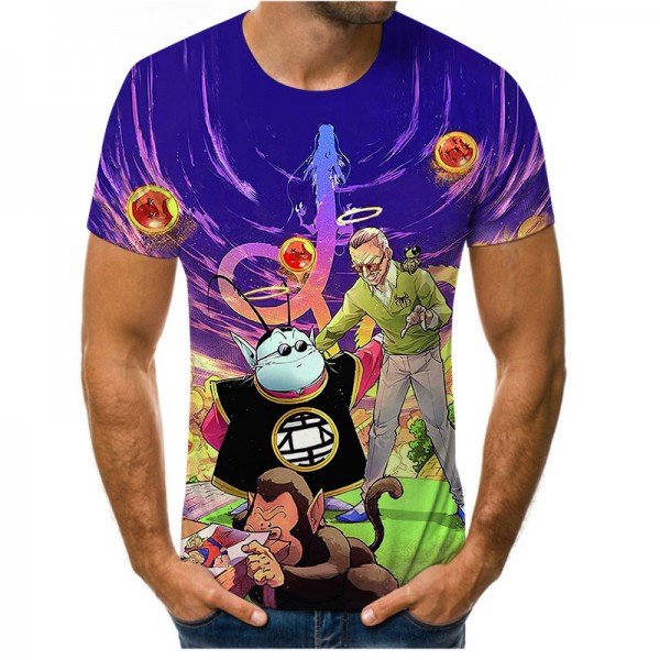Adults Unisex Anime Dragon Ball Z Purple T-Shirt 
