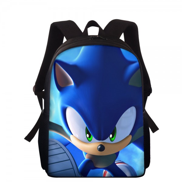Boy Girl Sonic Blue Backpack Shoulder Bag