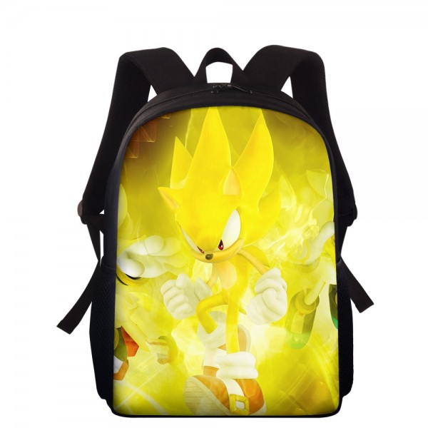 Boy Girl Sonic Yellow Backpack Shoulder Bag