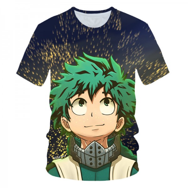 New Hot My Hero Academia Deku Green Shirt T-Shirt 