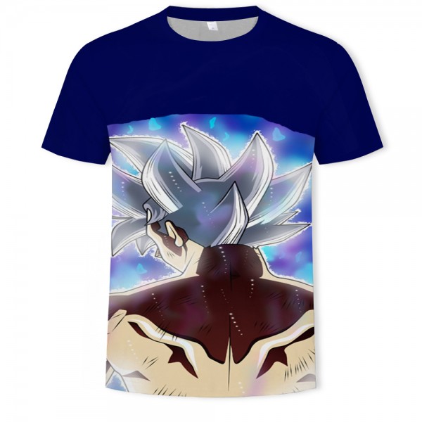 Adult Dragon Ball Z Gray Blue Shirt T-Shirt 
