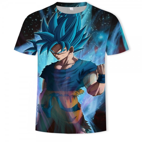 Adult Dragon Ball Z Gray Blue Green Shirt T-Shirt 