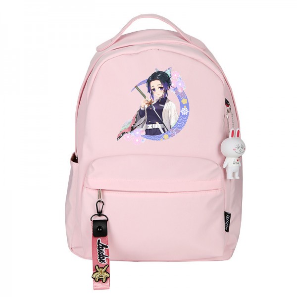 Anime Demon Slayer Kochou Shinobu Pink Backpack