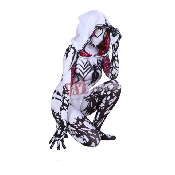 Spiderman Into The Spider Verse Gwen Stacy Superhero Costumes for Women and Girls