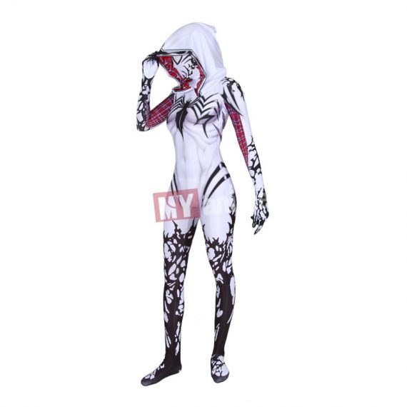 Spiderman Into The Spider Verse Gwen Stacy Superhero Costumes for Women and Girls