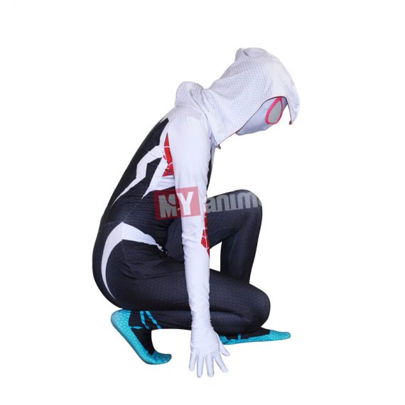 Spiderman Into The Spider Verse Gwen Stacy Superhero Costumes for Women and Girls