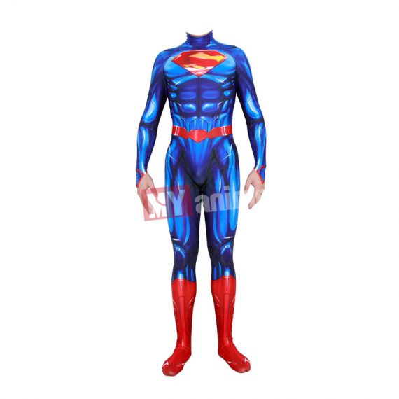 Comics Superman Costume and Cape Halloween Cosplay Superhero Tights