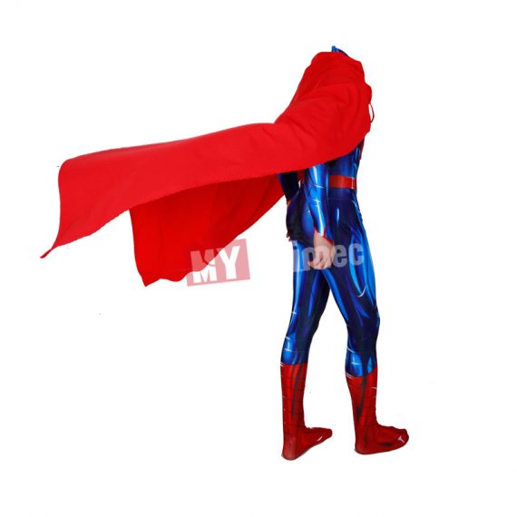 Comics Superman Costume and Cape Halloween Cosplay Superhero Tights