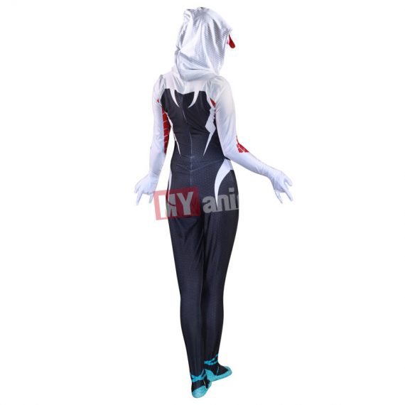 Spiderman Into The Spider Verse Gwen Stacy Superhero Costumes for Women and Girls