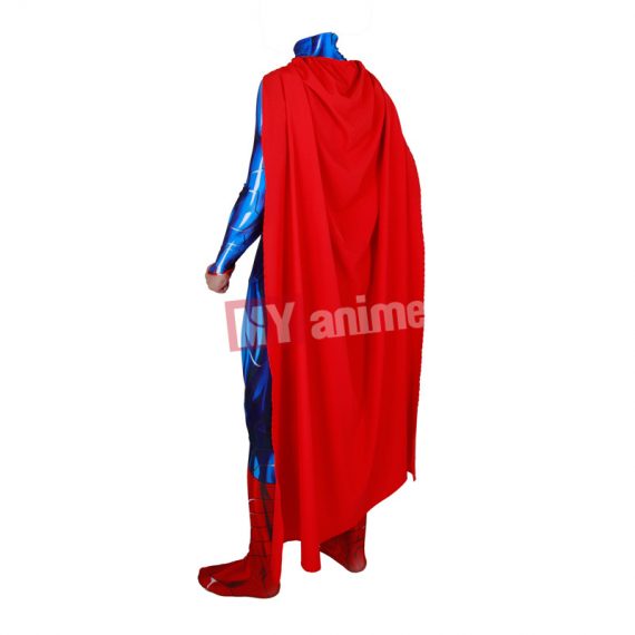 Comics Superman Costume and Cape Halloween Cosplay Superhero Tights