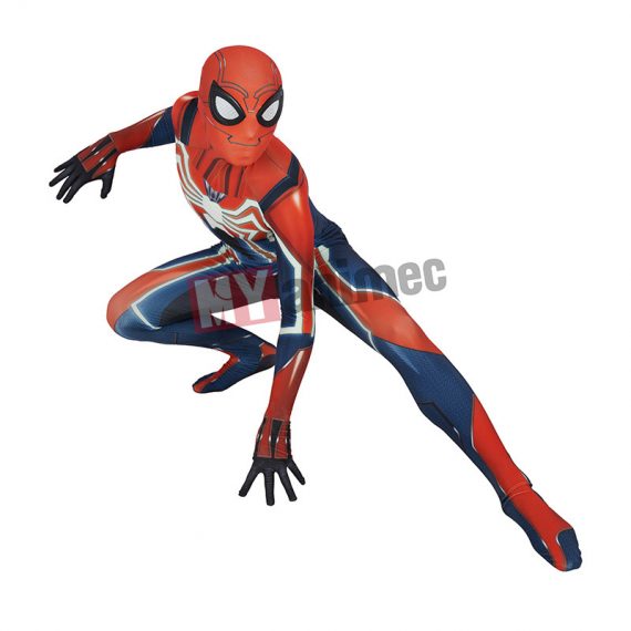 PS4 Insomniac Spider-Man Cosplay Costume  Spiderman Advanced Velocity Fear Itself Adult Kids Suit