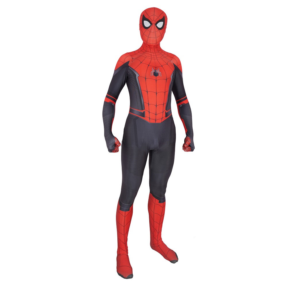 2019 Spider-Man Far From Home Red and Black Cosplay Costumes - MYanimec