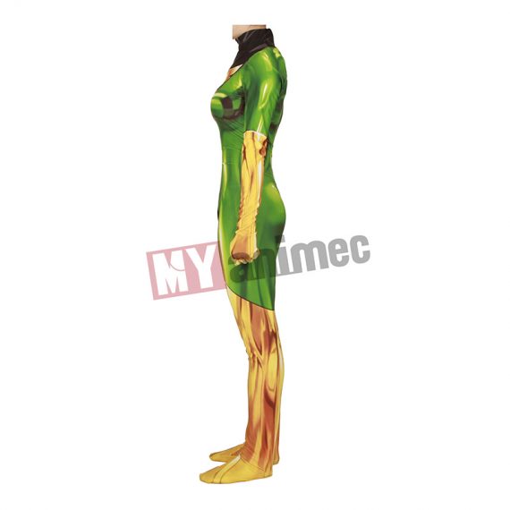 X-Men Dark Phoenix costume for Womens Halloween Full Set Bodysuits Zentai 3D Style Jumpsuit