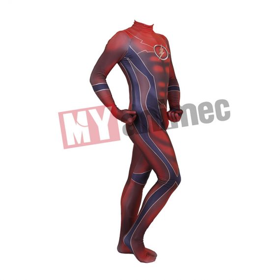 Superheroes Flash costume The Flash Costume Lycra Fabric Bodysuit