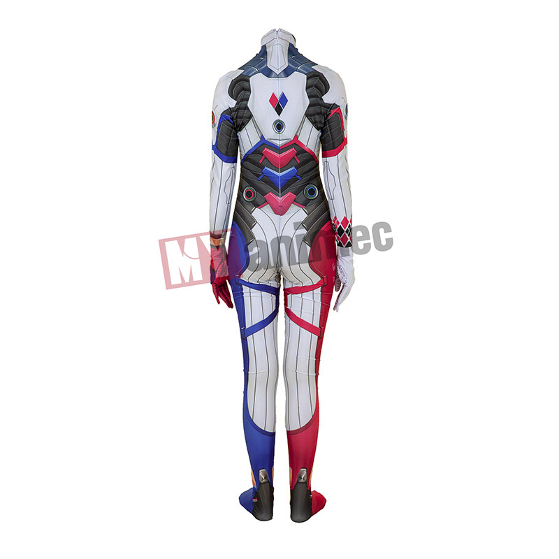 Harleen Quinzel Harley Quinn Costume Zentai 3D Style bodysuit