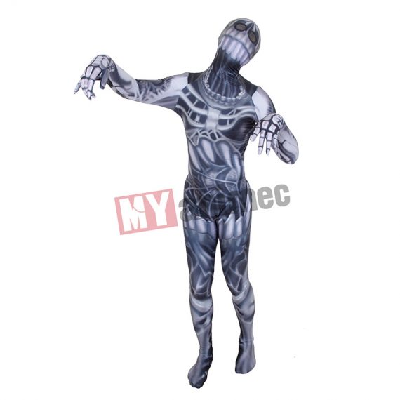 Skull costume Kids adult Zombie Monster Costume